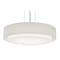 Afx Sanibel 16" LED Pendant - Satin Nickel Finish - Linen White Shade SAP1614LAJUDSN-LW - alternate 1